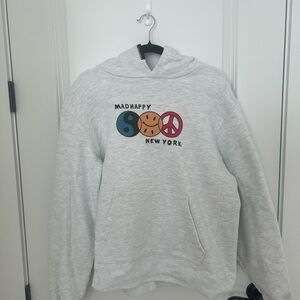 Madhappy Light Gray Hoodie with Graphic Design